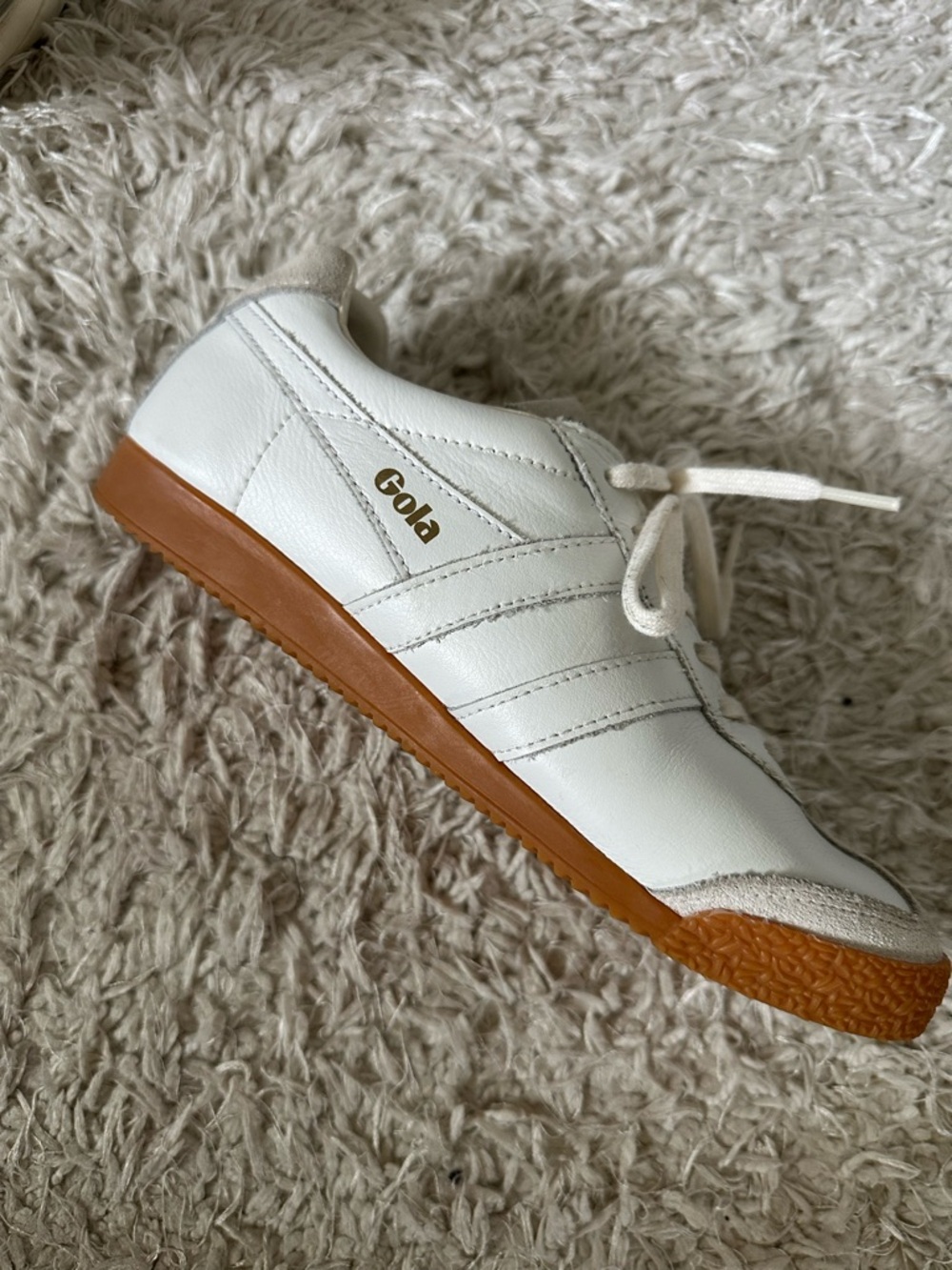 Gola Women's White and Gum Classic Sneakers - Picture 4 of 4